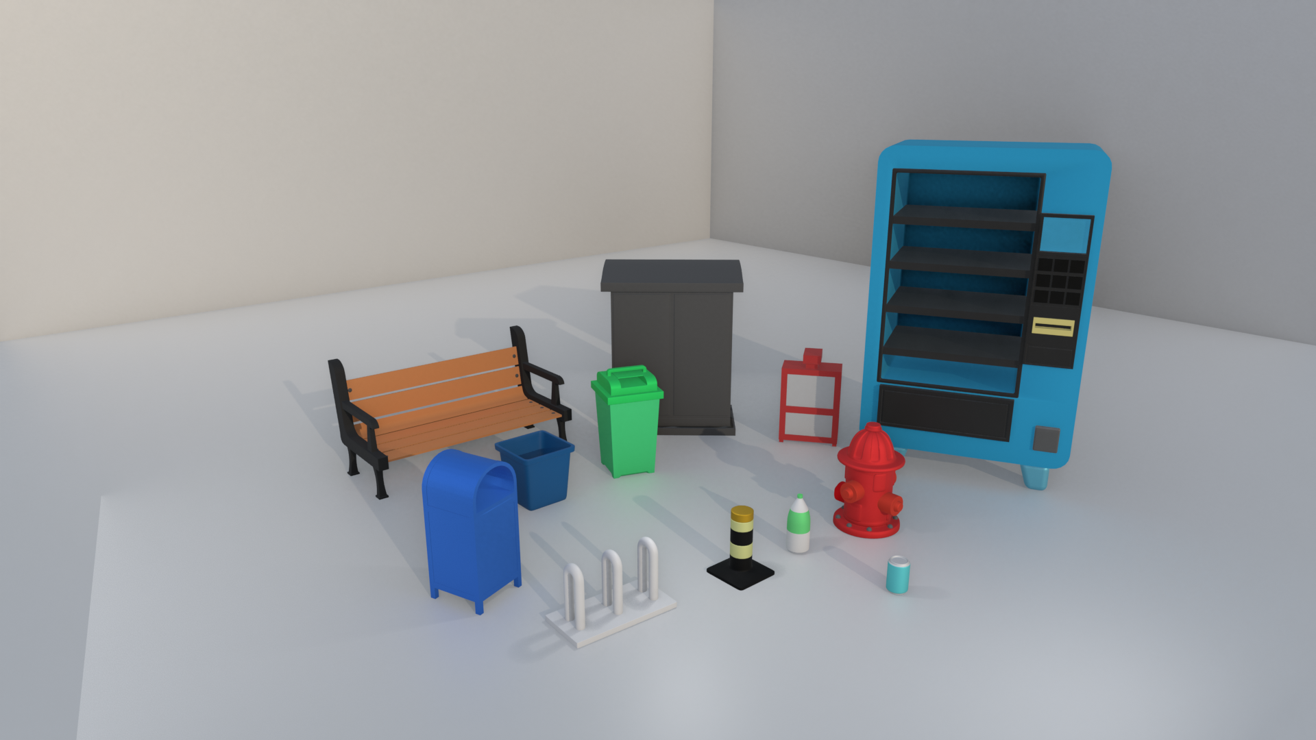 Stylized Urban Props Pack - Vol. 1