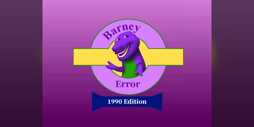 Cover image for Barney Error: 1990 Edition