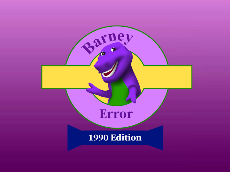 Cover image for Barney Error: 1990 Edition