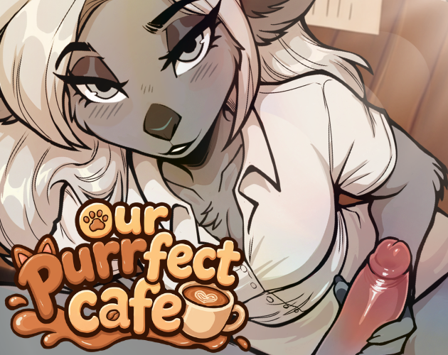 Cover art for Our Purrfect Cafe by PixieFroggie — adult visual novel