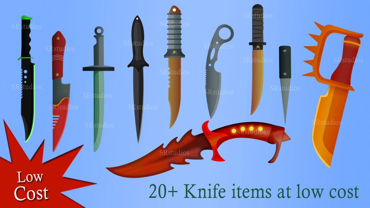 20+ Knife HD Png Pack