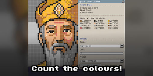 Cover image for Sprite Colour Counter - Aseprite Extension
