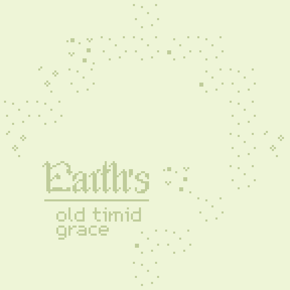 Cover image for Earth's Old Timid Grace