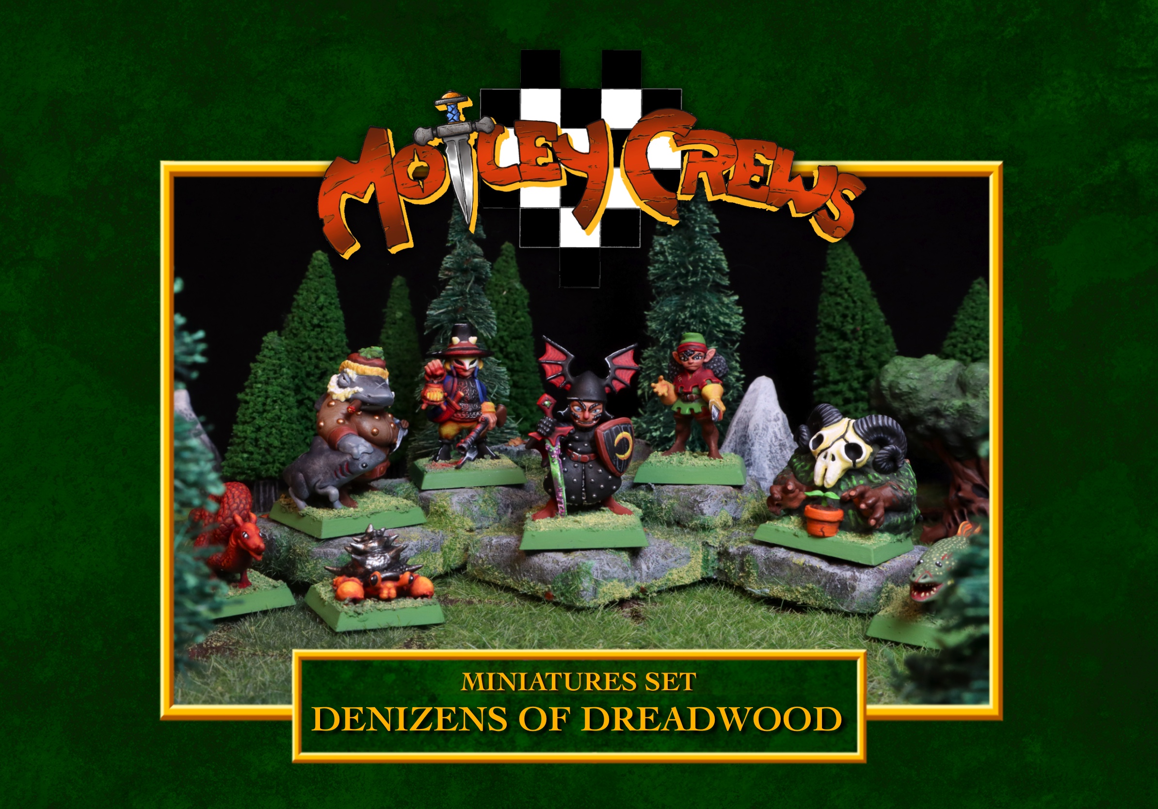 Cover image for Motley Crews Miniatures Set - Denizens of Deadwood