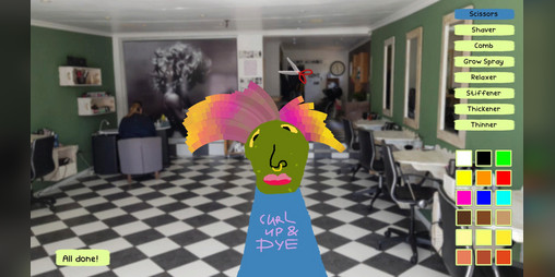 Cover image for Curl up and Dye