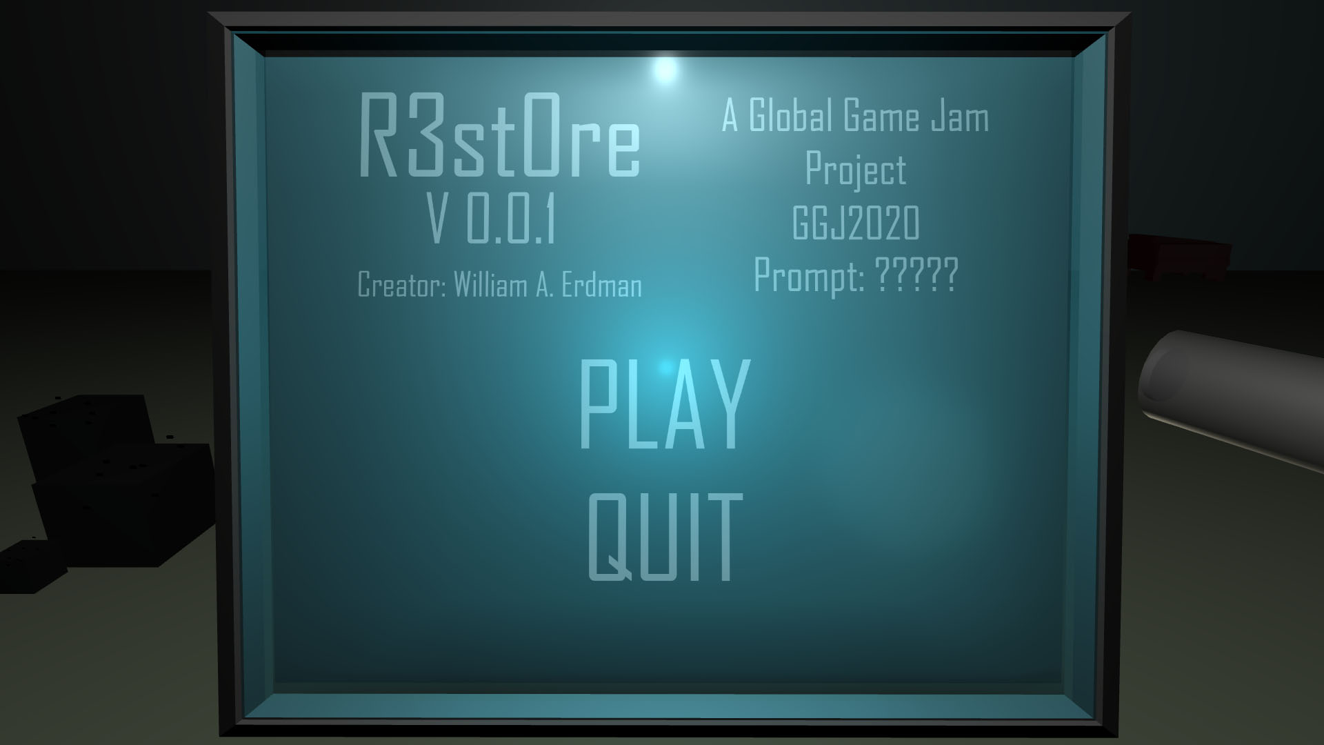 R3st0re - Game Jam 2020 Version