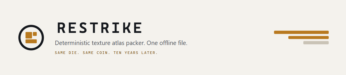 Restrike: Offline Texture Atlas Packer