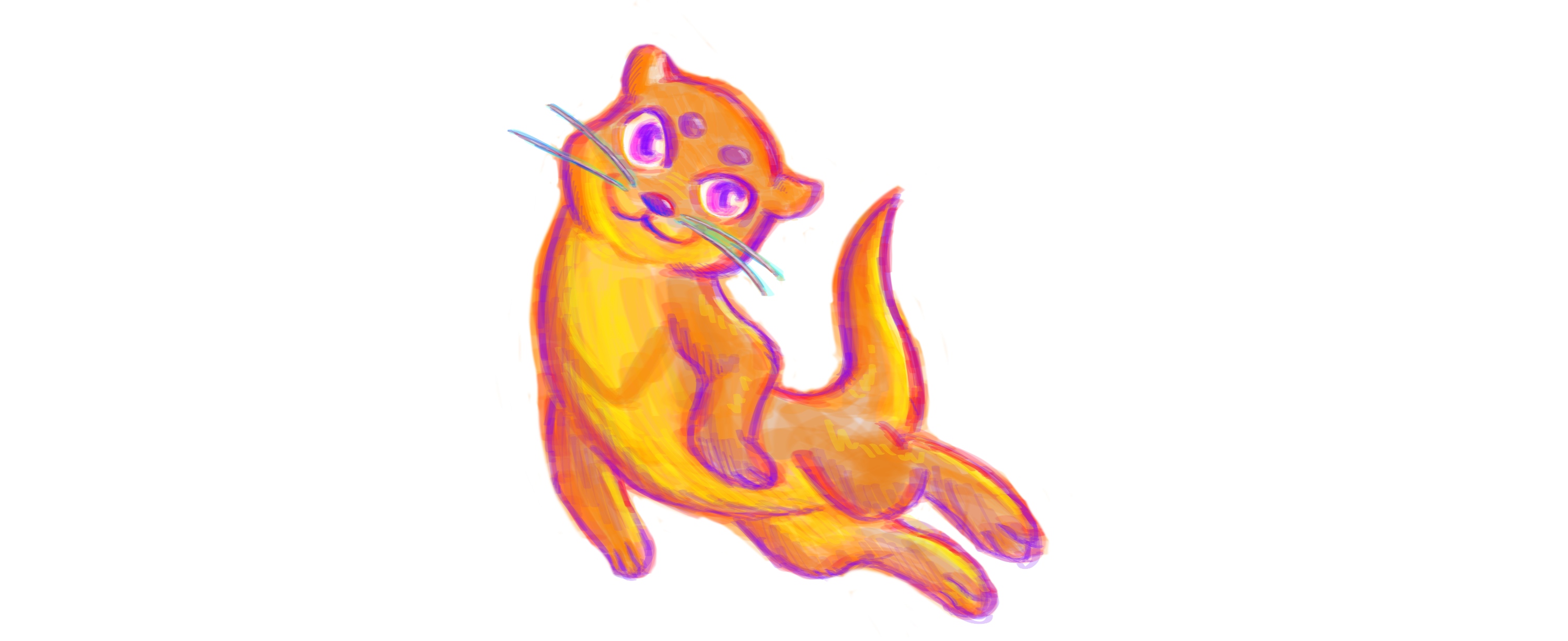sticker de la nutria del Jam sticker de la nutria del Jam