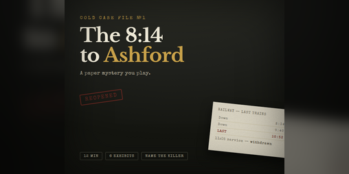 Cover image for The 8:14 to Ashford