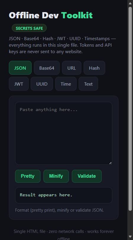 Offline Dev Toolkit