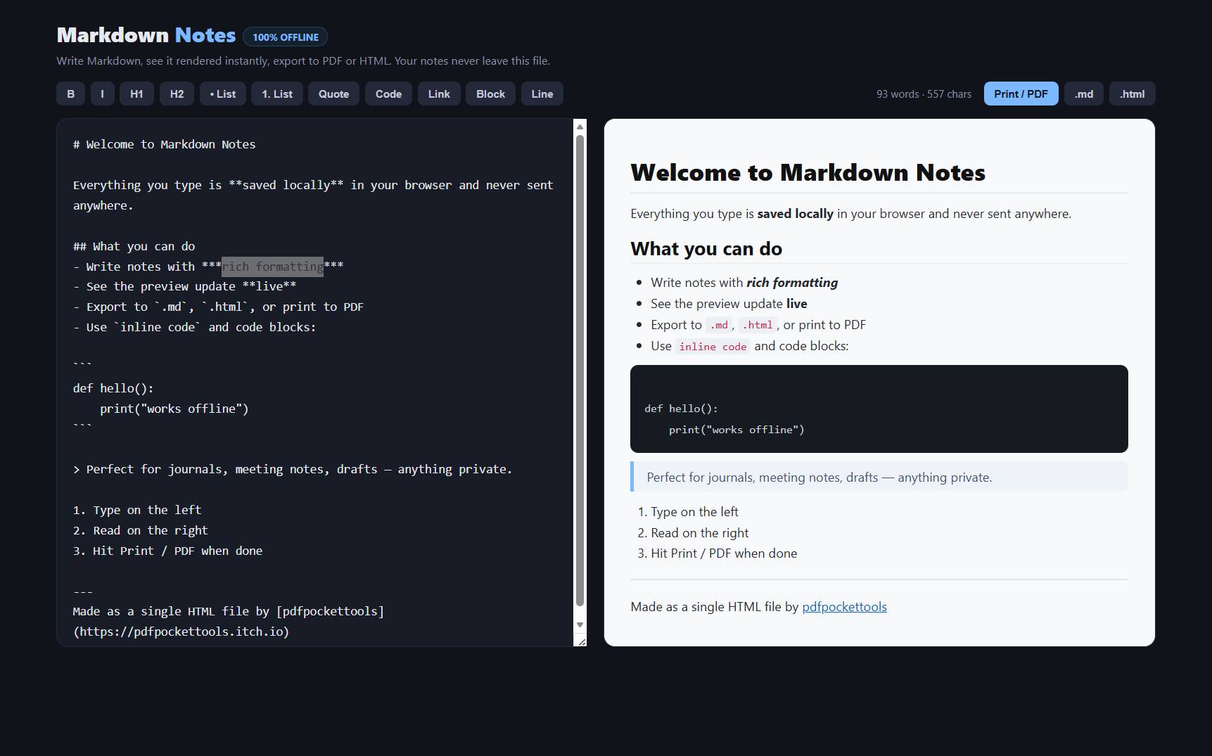 Markdown Notes