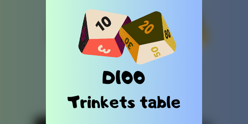 Cover image for D100 trinket list