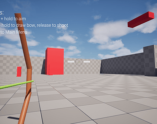 Bow and Arrow Prototype game screenshot