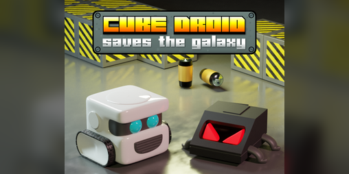 Cover image for Cube Droid Saves the Galaxy (for MSX2)