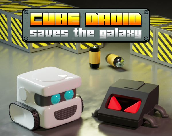 Cover image for Cube Droid Saves the Galaxy (for MSX2)