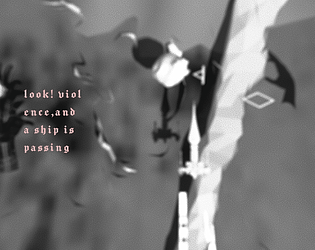 LOOK! VIOLENCE, AND A SHIP IS PASSING
