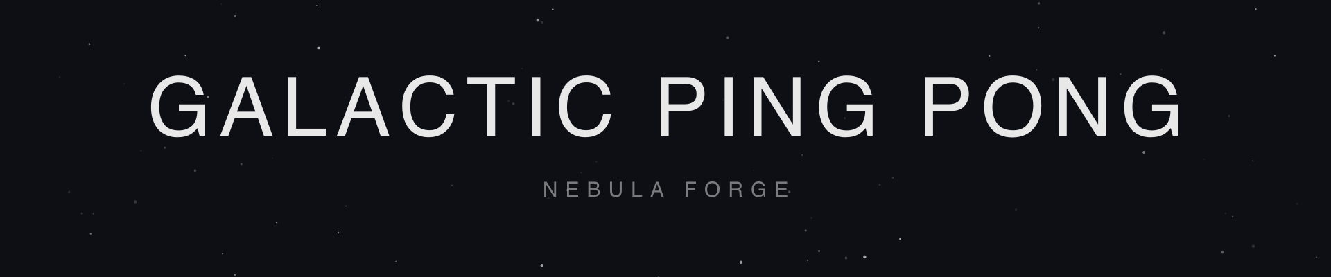Galactic Ping Pong