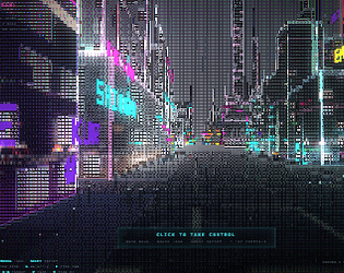 Neon Sprawl (ASCII city) game screenshot