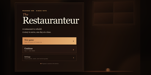 Cover image for The Restauranteur