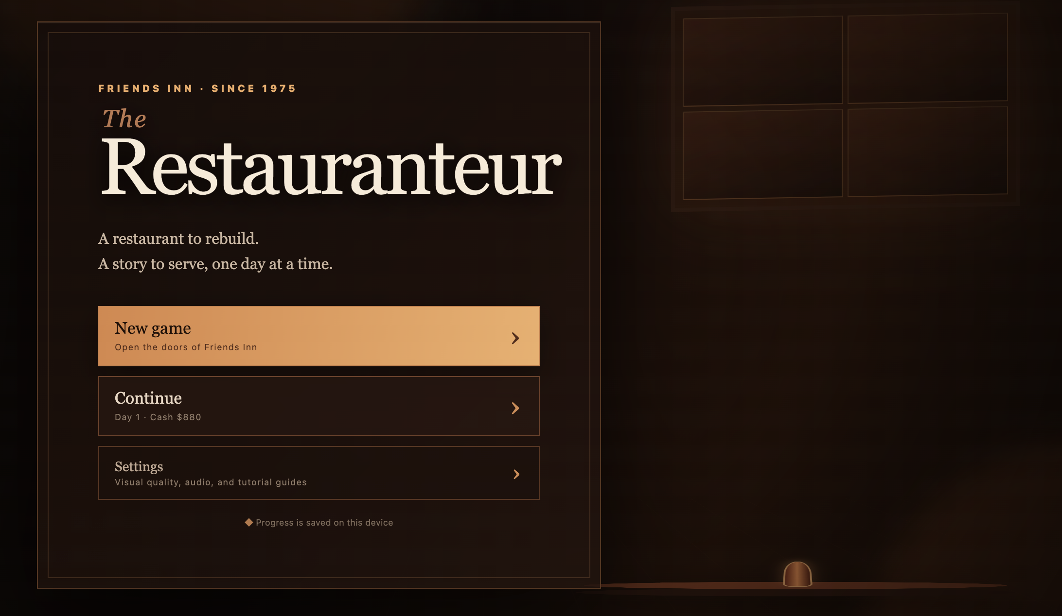 Cover image for The Restauranteur