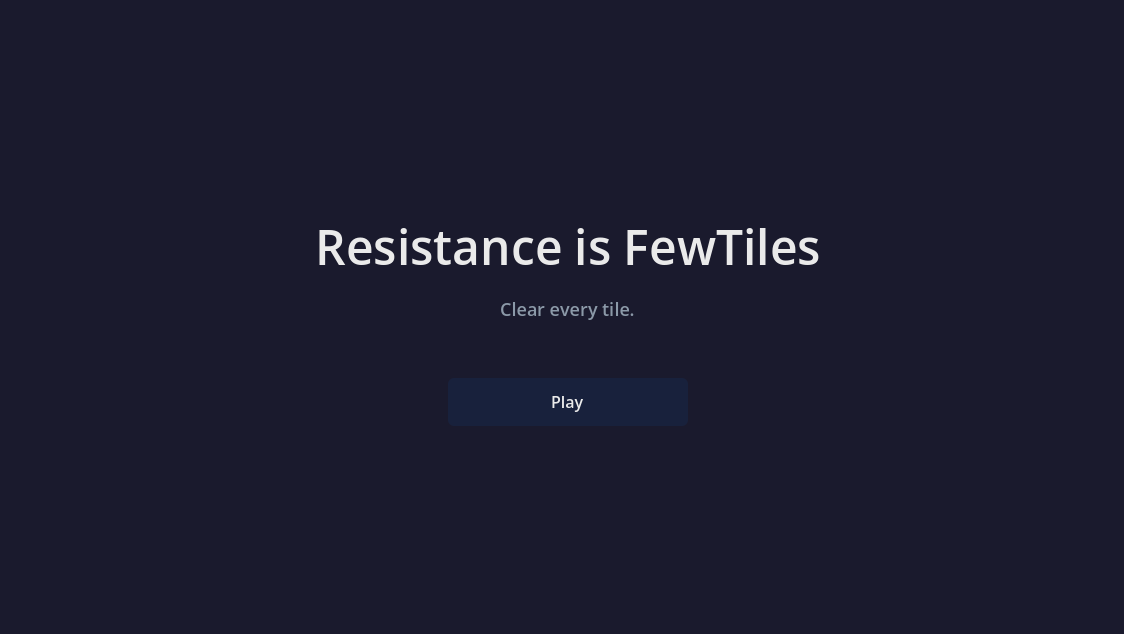Cover image for Resistance is FewTile