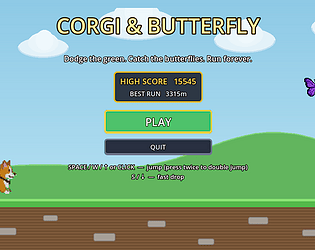 Butterfly and Corgi Runner