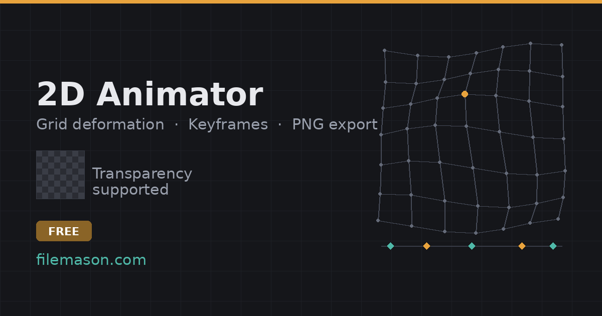 2D Tools Grid Deformation & Keyframes