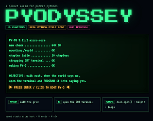 PyODYSSEY game screenshot