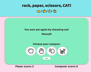 Rock, Paper, Scissors, CAT!