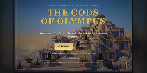 Cover image for THE GODS OF OLYMPUS