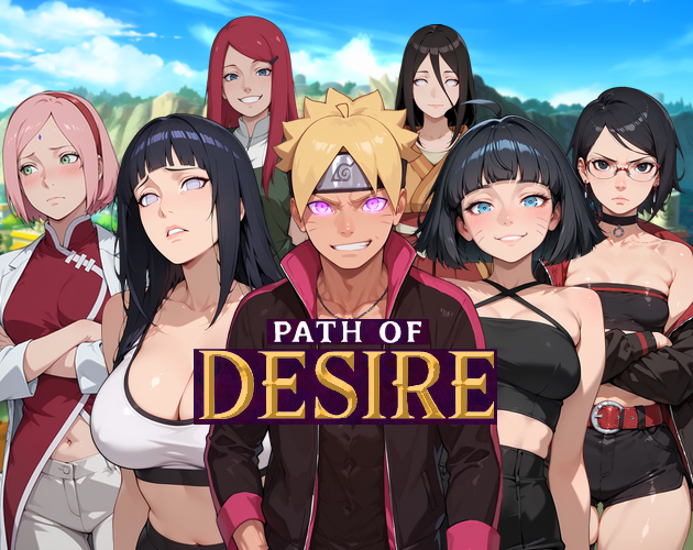 Cover art for Path of Desire: Cursed Chakra by AnbuAfterDark — adult visual novel