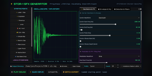 Cover image for retro SFX designer - STDR-1