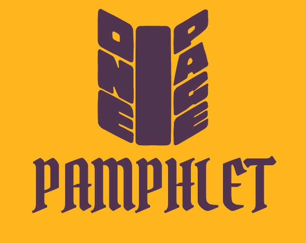 Cover image for One Page Pamphlet Series