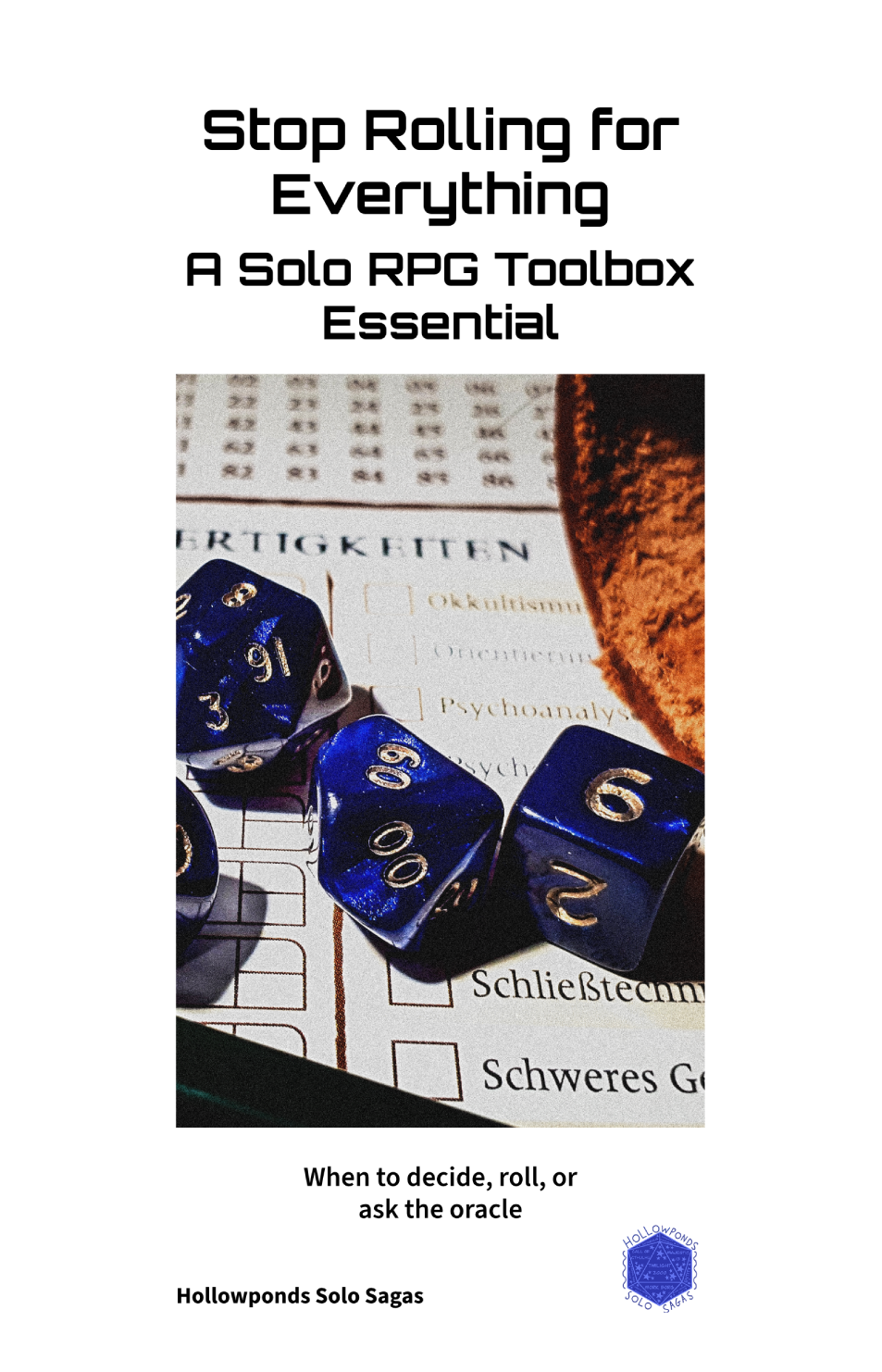 Stop Rolling for Everything: A Solo Roleplaying Game Toolbox Essential