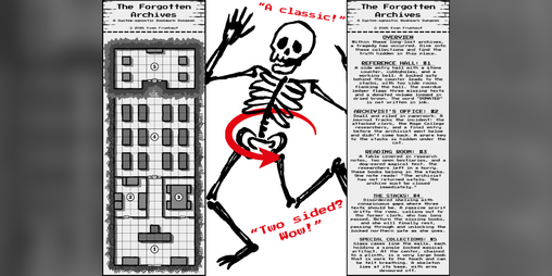 Cover image for The Forgotten Archives: A Bookmark Dungeon
