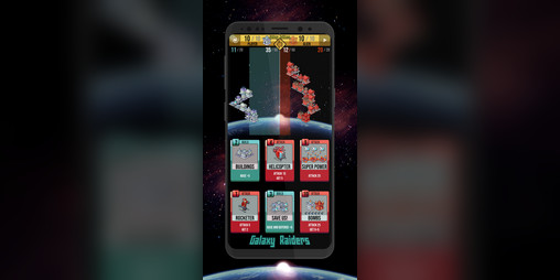 Cover image for Galaxy Raiders Cards - offline space card game