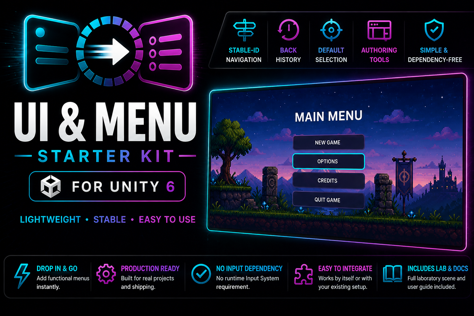 UI & Menu Starter Kit