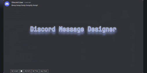 Cover image for Discord Message Designer