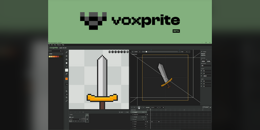 Cover image for Voxprite – 2D to 3D Pixel Art Animator
