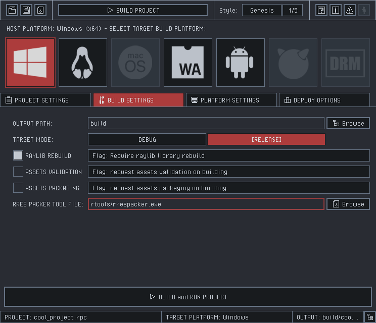 Cover image for raylib project builder