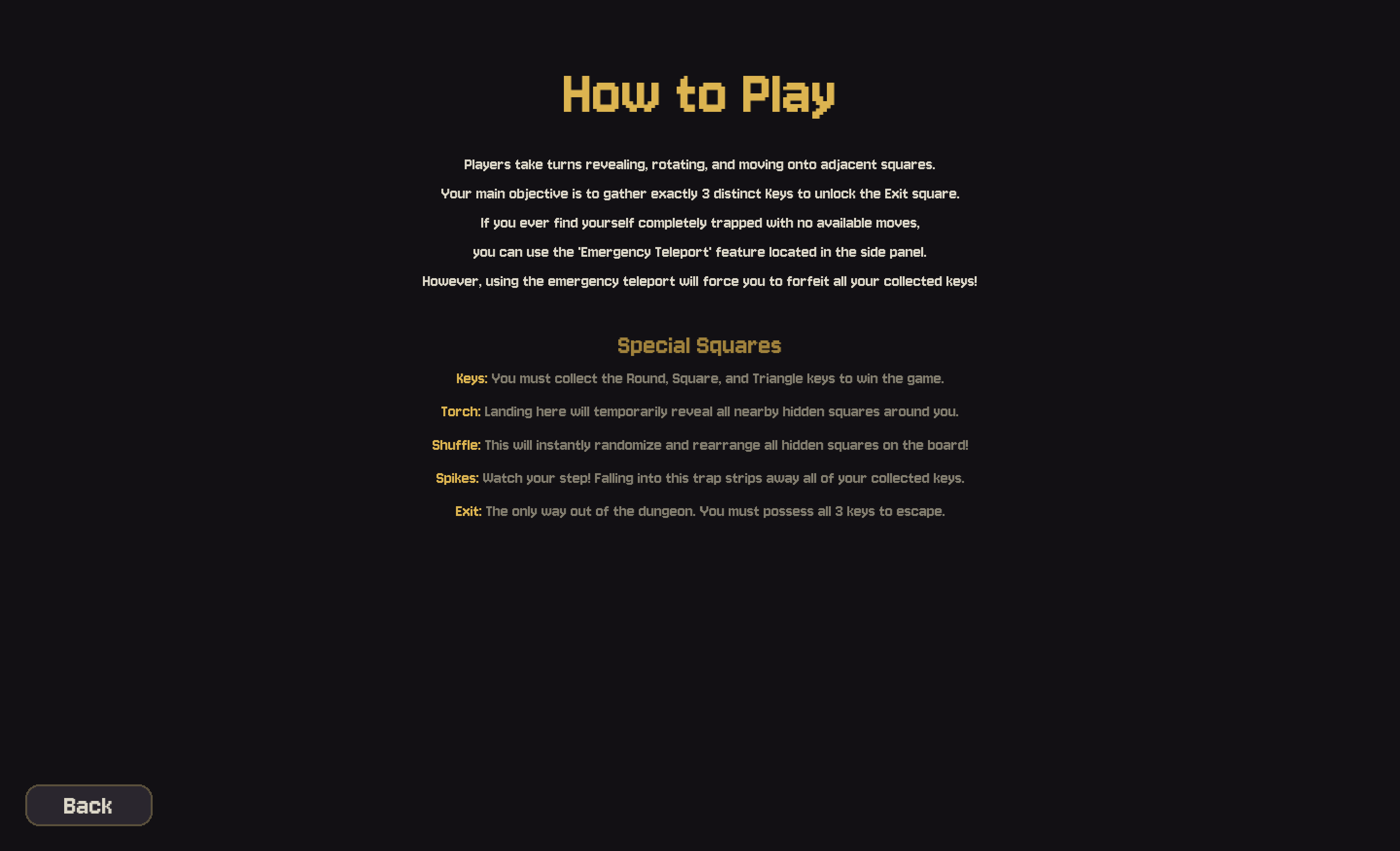 How To Play Instructions How To Play Instructions