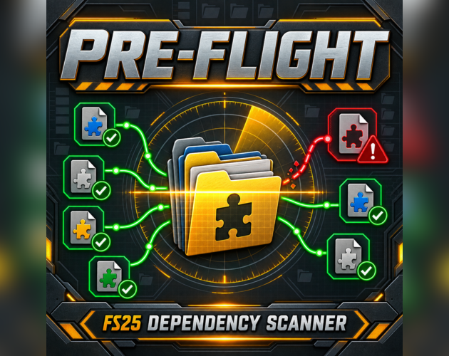 Cover image for PRE-FLIGHT — FS25 dependency scanner