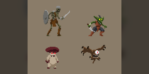 32x32 pixel art creatures volume 3