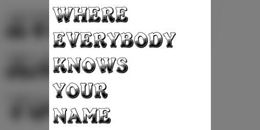 Cover image for where everybody knows your name