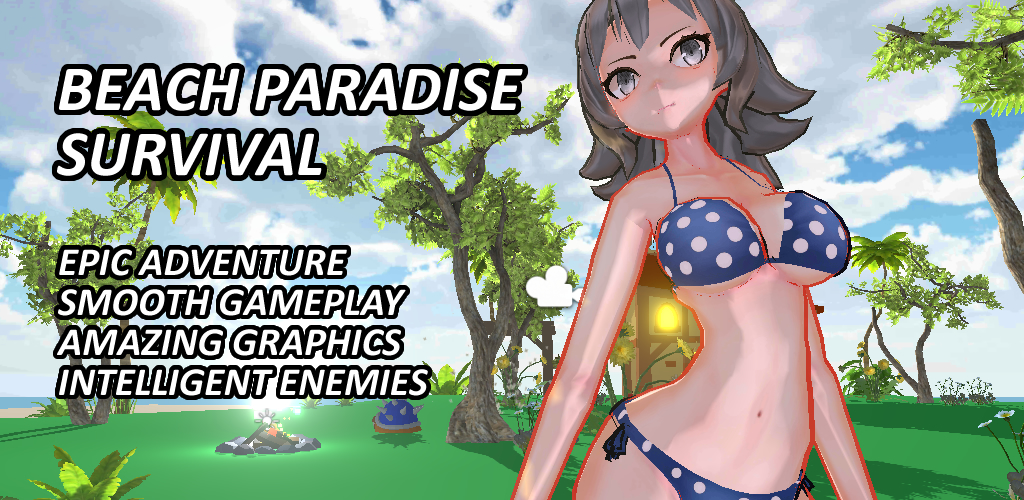 Beach Paradise Survival: Anime Girl Battle 3D