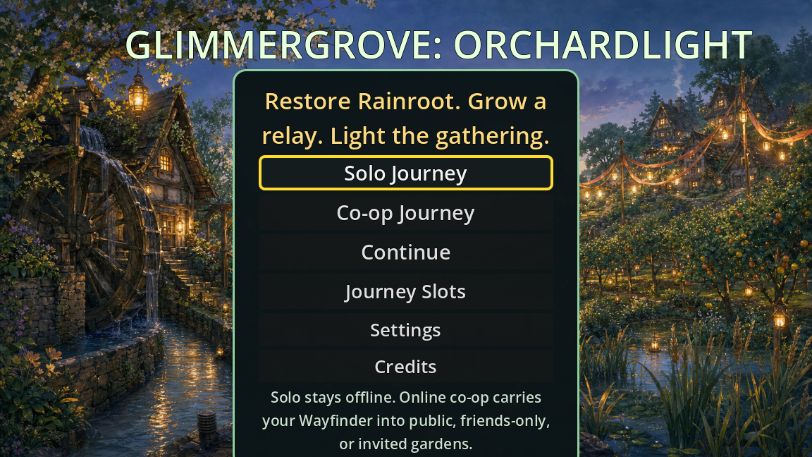 Cover image for Glimmergrove: Orchardlight