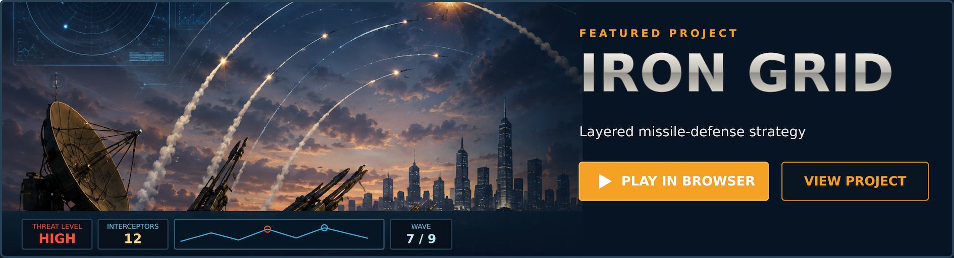 Iron Grid &mdash; layered missile-defense strategy