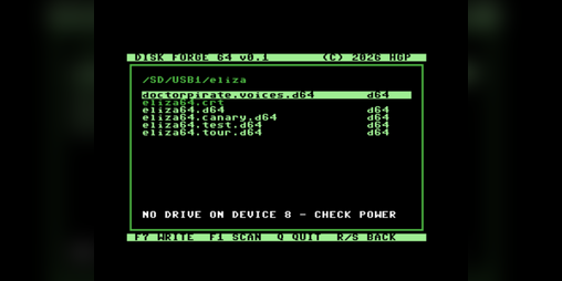 Cover image for DISK FORGE C64U - For C64 Ultimate Only