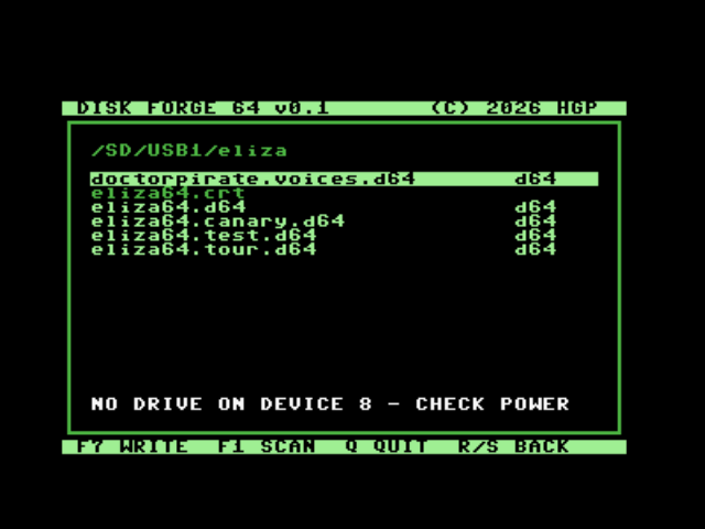 Cover image for DISK FORGE C64U - For C64 Ultimate Only