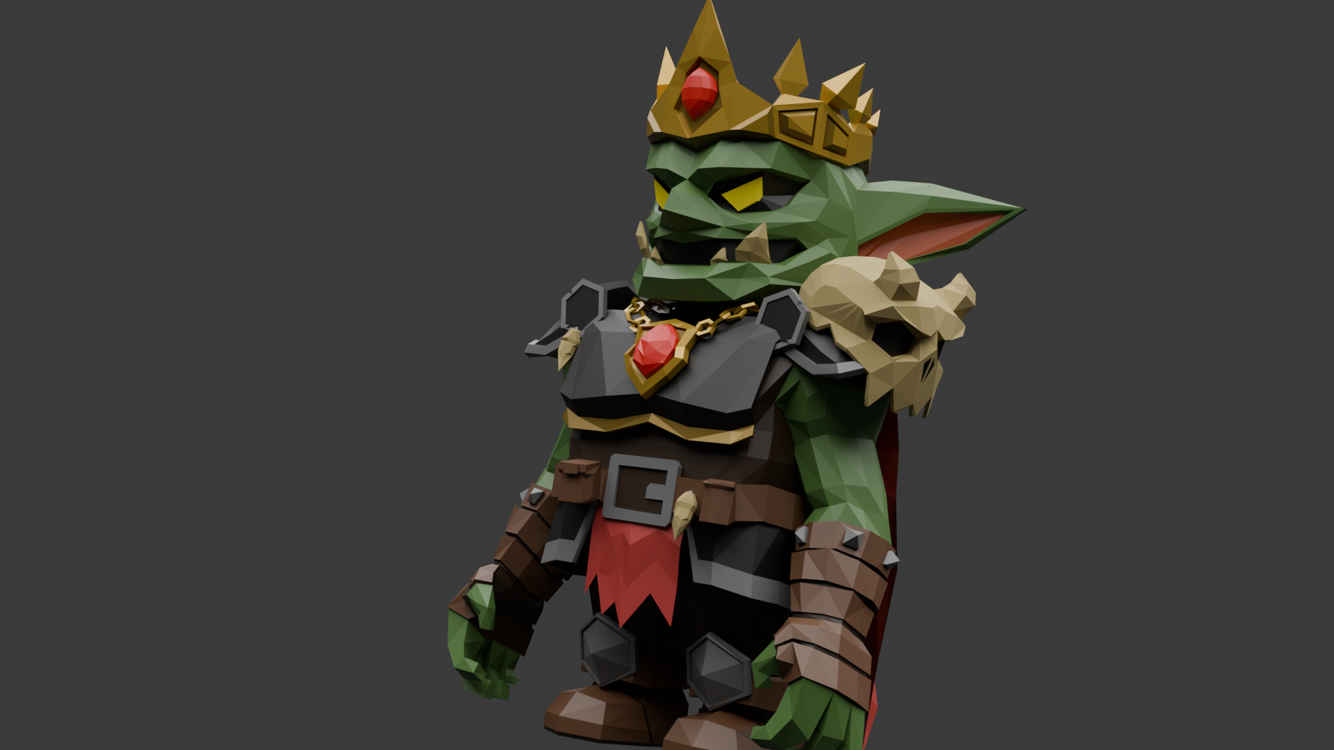 GoblinKing_LowPolygon
